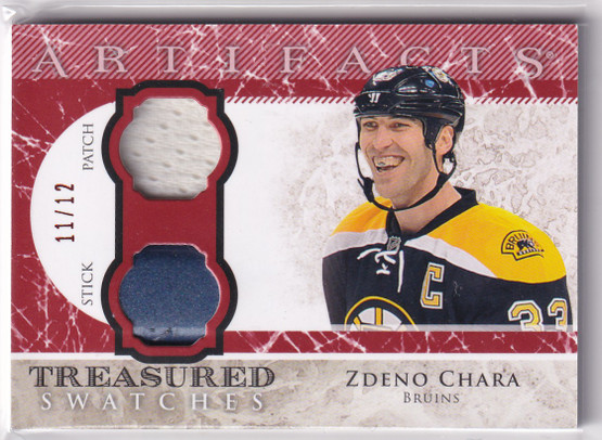  2012-13 Artifacts Treasured Swatches Patches Sticks Red #TSZC Zdeno Chara /12