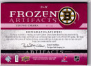  2011-12 Artifacts Frozen Artifacts Patches Sticks Red #FAZC Zdeno Chara /10