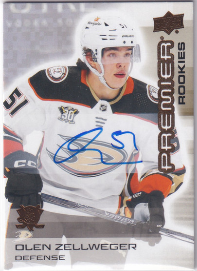  2024-25 Upper Deck Premier Autographs Bronze #121 Olen Zellweger