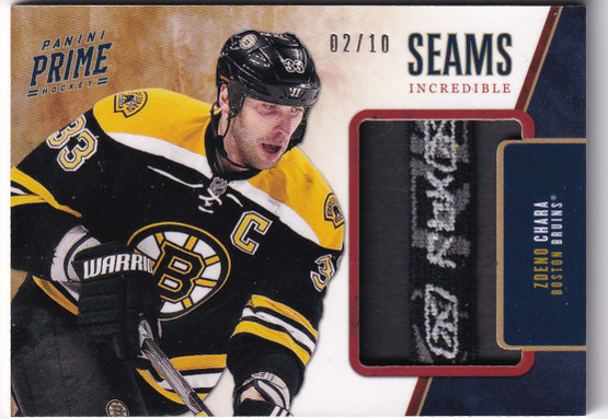  2011-12 Panini Prime Seams Incredible Patch #48 Zdeno Chara/10
