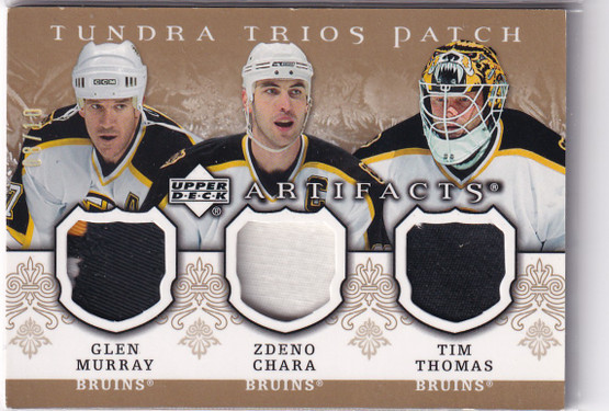  2007-08 Artifacts Tundra Trios Red #T3MCT Glen Murray/Zdeno Chara/Tim Thomas /10