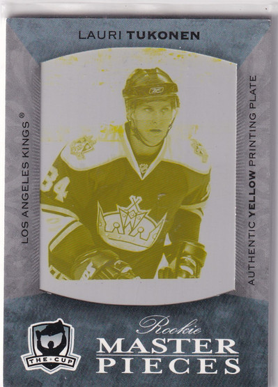  2007-08 The Cup Printing Plates O-Pee-Chee Yellow #551 Lauri Tukonen 1/1