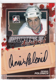  2013-14 ITG Enforcers Autographs #ADP Dennis Polonich