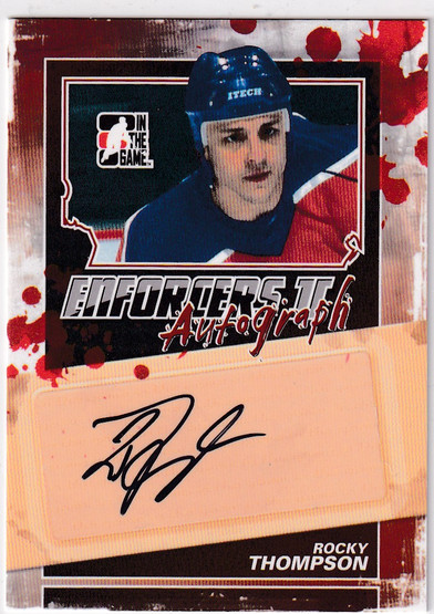  2013-14 ITG Enforcers Autographs #ART Rocky Thompson
