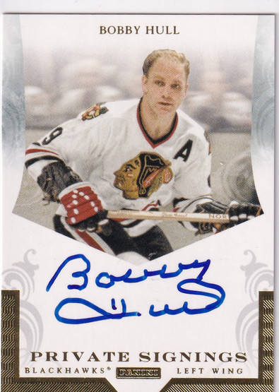  2011-12 Panini Private Signings #GJ1 Bobby Hull white jersey