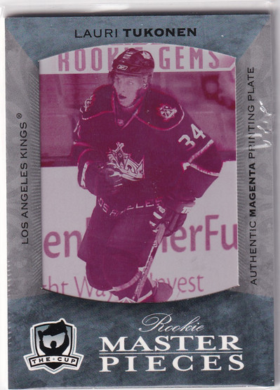  2007-08 The Cup Printing Plates Black Diamond Magenta #155 Lauri Tukonen 1/1