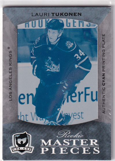  2007-08 The Cup Printing Plates Black Diamond Cyan #155 Lauri Tukonen 1/1