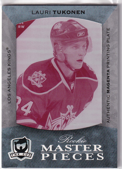  2007-08 The Cup Printing Plates SP Game Used Magenta #141 Lauri Tukonen 1/1