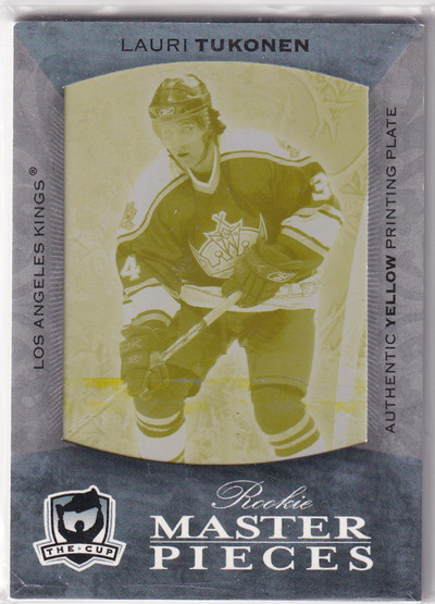  2007-08 The Cup Printing Plates Artifacts Yellow #173 Lauri Tukonen 1/1