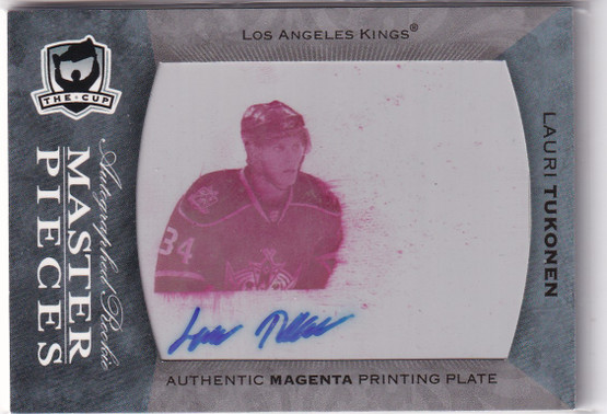  2007-08 The Cup Printing Plates OPC Premier Magenta #131 Lauri Tukonen JSY AU 1/1