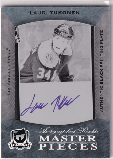  2007-08 The Cup Printing Plates Black #144 Lauri Tukonen AU 1/1