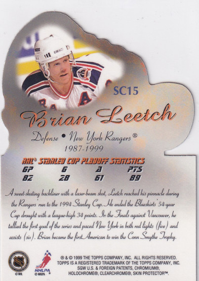  1999-00 Topps Stanley Cup Heroes #SC15 Brian Leetch