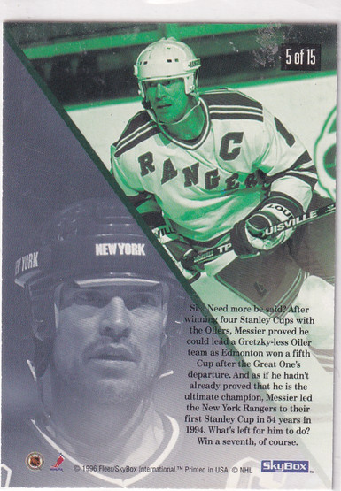  1995-96 SkyBox Impact Ice Quake #5 Mark Messier