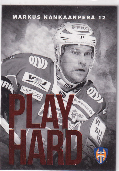 2014-15 Cardset Play Hard Markus Kankaanperä /999