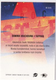 2017-18 Cardset Rock Star Dominik Hrachovina 