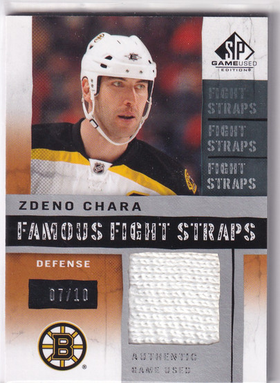  2011-12 SP Game Used Famous Fight Straps #FSZC Zdeno Chara /10