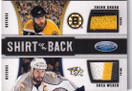 2011-12 Certified Shirt Off My Back Combos Autographs Prime #6 Shea Weber/Zdeno Chara /10