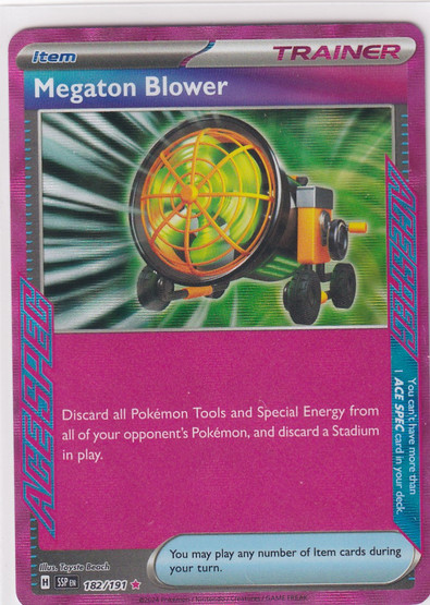 Pokemon Megaton Blower 182/191 Surging Sparks Ace Rare