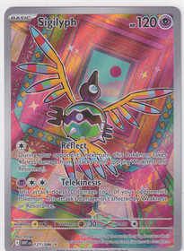 Pokemon Sigilyph 121/086 White Flare Illustration Rare
