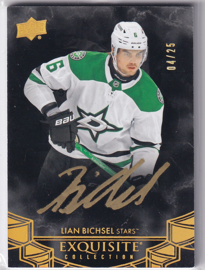  2024-25 Exquisite Collection Black Autographs #EB26 Lian Bichsel /25