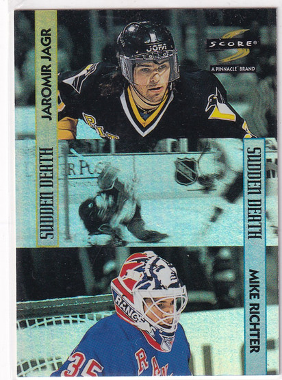  1996-97 Score Sudden Death #9 Mike Richter/Jaromir Jagr