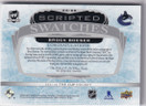  2021-22 The Cup Scripted Swatches #SSBB Brock Boeser /35