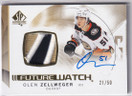  2024-25 SP Authentic Limited Patch Autographs Horizontal #101 Olen Zellweger FW/50