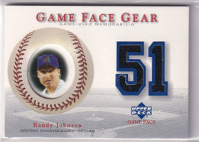  2003 Upper Deck Game Face Gear #RJ Randy Johnson