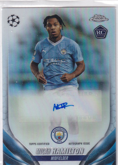2023-24 Topps Chrome UEFA Micah Hamilton auto RC 