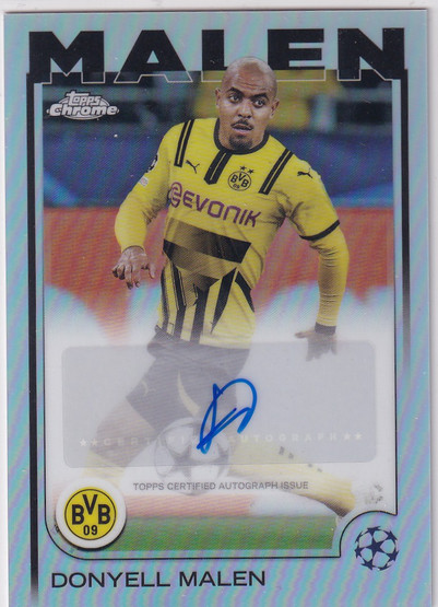 2024-25 Topps UEFA Donyell Malen auto refractor 