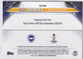 2023-24 Topps Chrome UEFA Simon Adingra auto 
