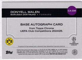 2024-25 Topps UEFA Donyell Malen auto refractor 