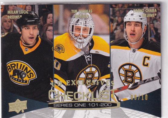  2011-12 Upper Deck Spectrum #200 Milan Lucic/Tim Thomas/Zdeno Chara CL /10