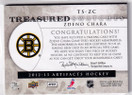  2012-13 Artifacts Treasured Swatches Jerseys Patches Emerald #TSZC Zdeno Chara /36