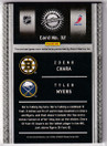  2011-12 Panini Titanium Game Worn Gear Dual Memorabilia Prime #32 Zdeno Chara/Tyler Myers/50
