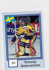 1992-93 Semic Norwegian Blank Back Tommy Söderström