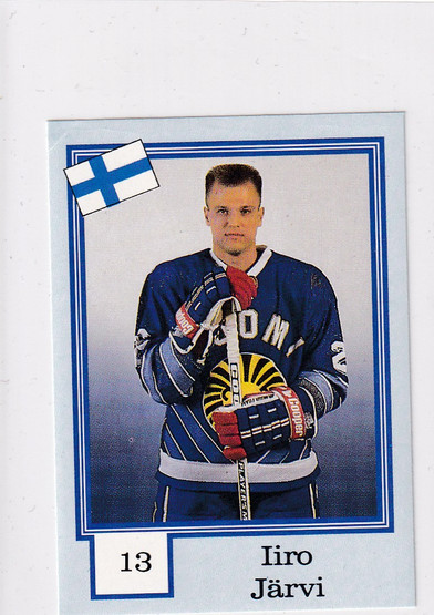1992-93 Semic Norwegian Blank Back Iiro Järvi 