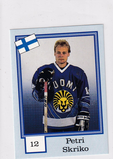 1992-93 Semic Norwegian Blank Back Petri Skriko