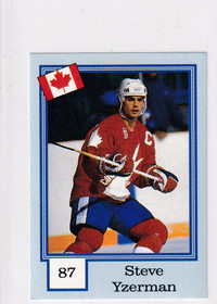 1992-93 Semic Norwegian Blank Back Steve Yzerman