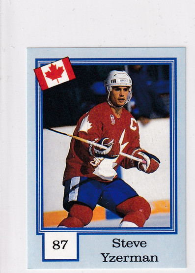 1992-93 Semic Norwegian Blank Back Steve Yzerman
