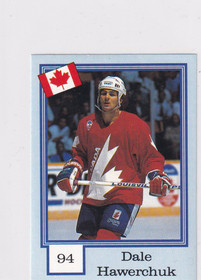 1992-93 Semic Norwegian Blank Back Dale Hawerchuk