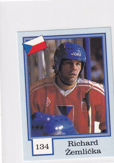 1992-93 Semic Norwegian Blank Back Richard Zemlicka