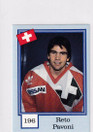1992-93 Semic Norwegian Blank Back Reto Pavoni