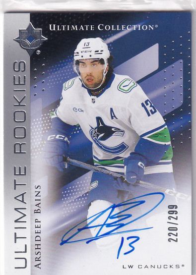 2024-25 Ultimate Collection #162 Arshdeep Bains AU/299 RC