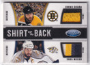 2011-12 Certified Shirt Off My Back Combos Autographs Prime #6 Shea Weber/Zdeno Chara /10