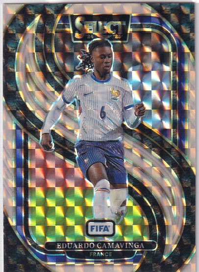 2024-25 Panini Select FIFA Orange Prizm Eduardo Camavinga  /125