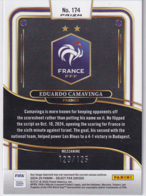 2024-25 Panini Select FIFA Orange Prizm Eduardo Camavinga  /125