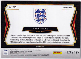 2024-25 Select Prizm FIFA Orange Harry Kane /125