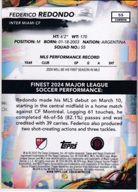 2024 Topps Finest MLS Federico Redondo RC /99