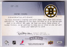  2009-10 The Cup Foundations Patches #CFZC Zdeno Chara /10